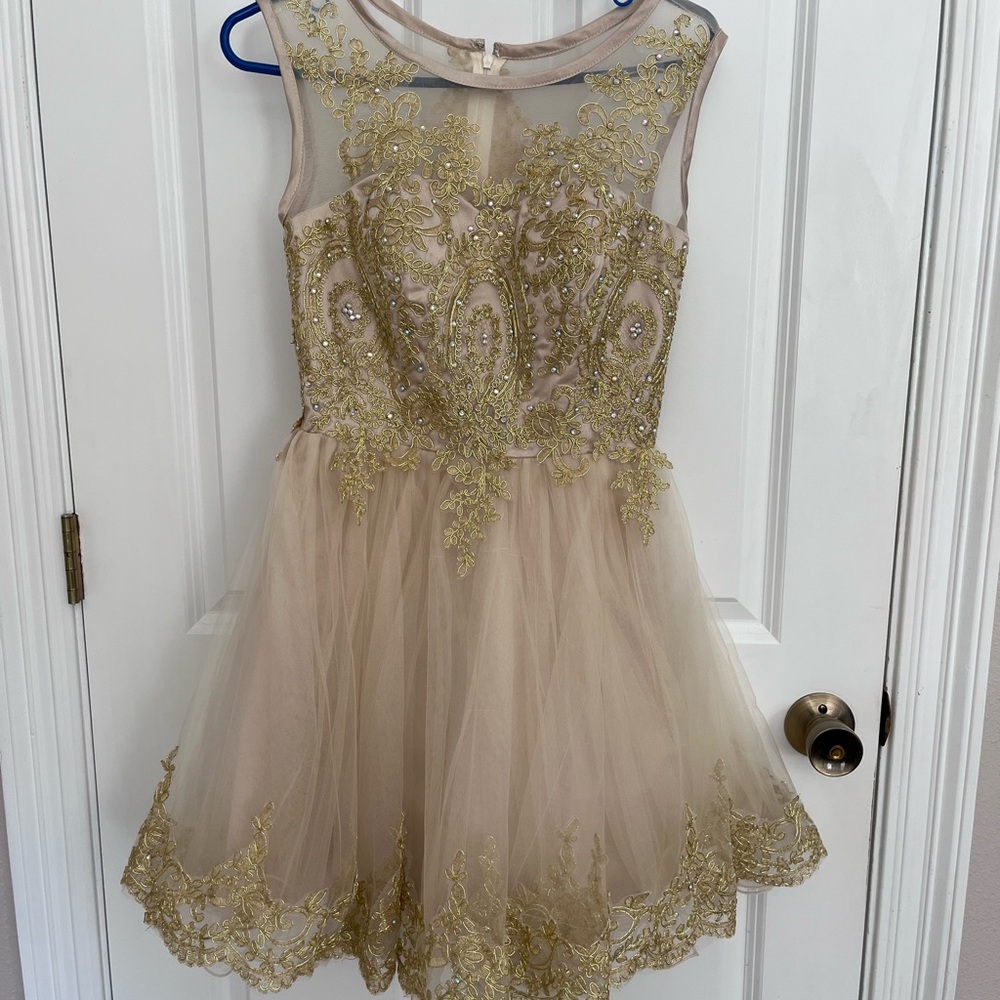 Gold dress